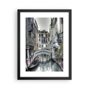 Poster in einem schwarzem Rahmen - Seit Jahrhunderten in stiller Besinnung - 30x40 cm