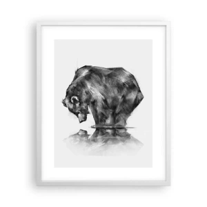 Poster in einem weißen Rahmen - Schön, jemanden in der Nähe zu sehen - 40x50 cm