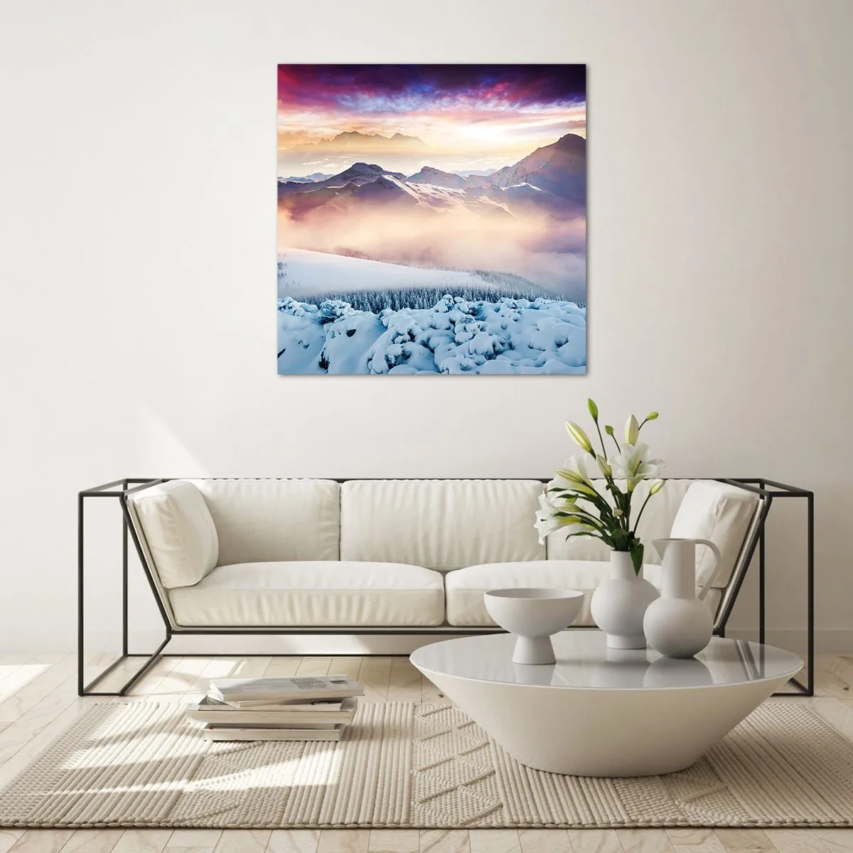 Glasbild - Bild auf glas - Die Kraft und Reinheit der Natur - 40x40 cm