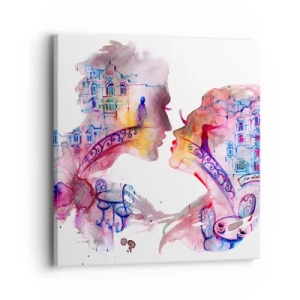 Bild auf Leinwand - Leinwandbild - Die geheime Seufzerbrücke - 40x40 cm