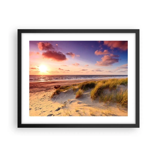 Poster in einem schwarzem Rahmen - Die Luft riecht schon im Sommer - 50x40 cm