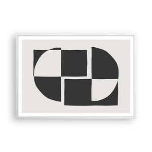 Poster in einem weißen Rahmen - Antithese - Synthese - 100x70 cm