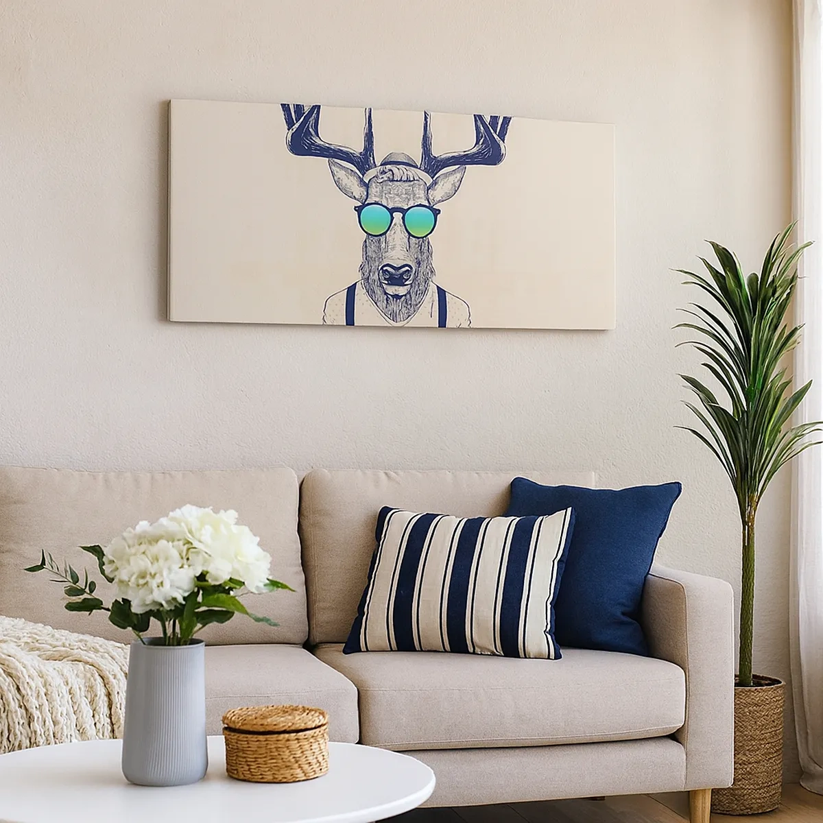 Bild auf Leinwand - Leinwandbild - Wen hast du erwartet? - 30x30 cm