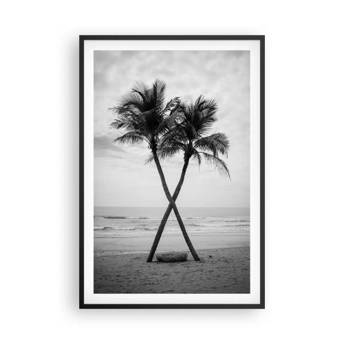 Poster in einem schwarzem Rahmen - Sie spürte eine Präsenz - 61x91 cm