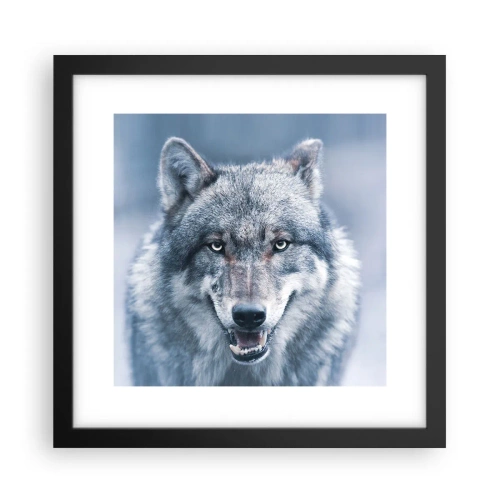 Poster in einem schwarzem Rahmen - Werden Sie die Herausforderung annehmen? - 30x30 cm