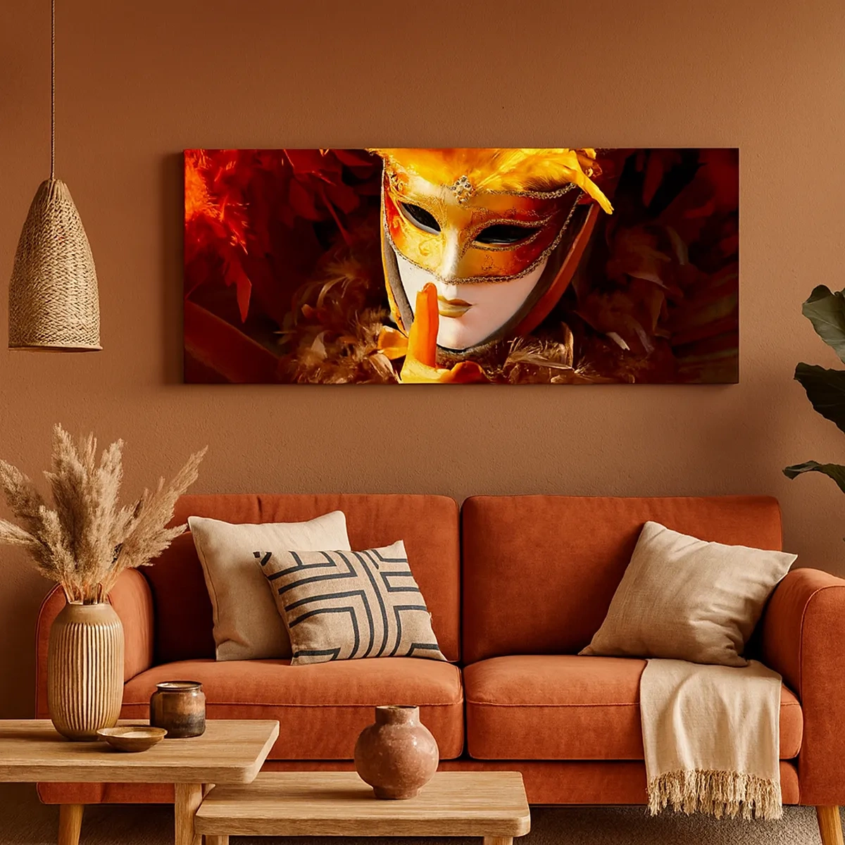 Bild auf Leinwand - Leinwandbild - Geheimnis ist Teil des Spiels - 30x30 cm