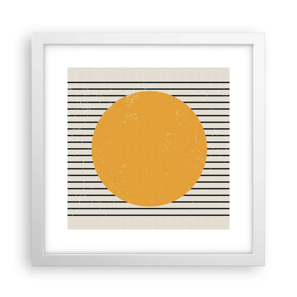 Poster in einem weißen Rahmen - Die Kraft der Einfachheit - 30x30 cm