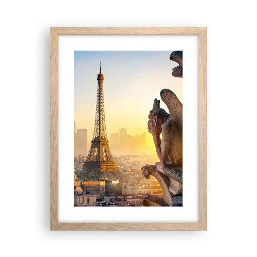 Poster in einem Rahmen aus heller Eiche - Vieles hat sich geändert ... - 30x40 cm