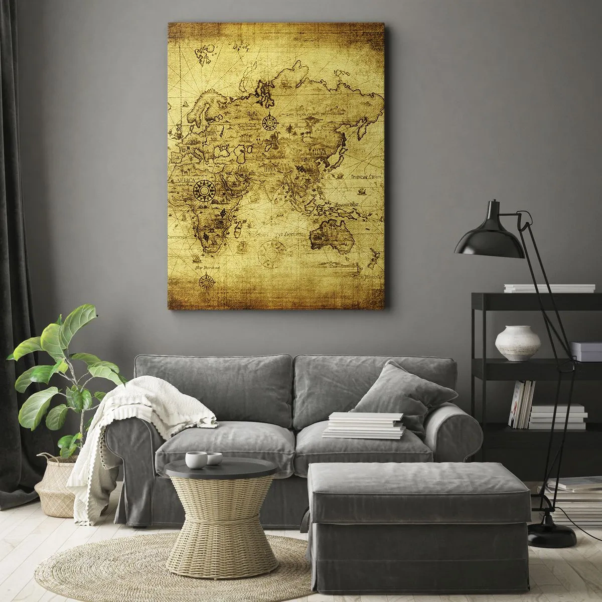 Bild auf Leinwand - Leinwandbild - Diese Welt ist seltsam - 55x100 cm