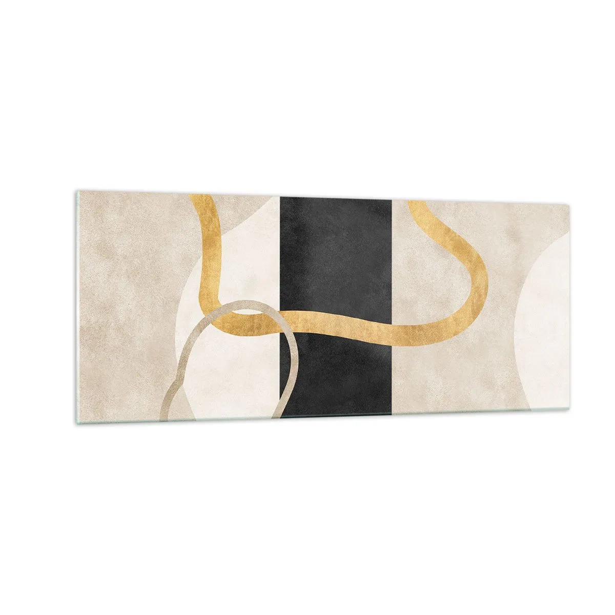 Glasbild - Bild auf glas - Schleifenformen - 100x40 cm