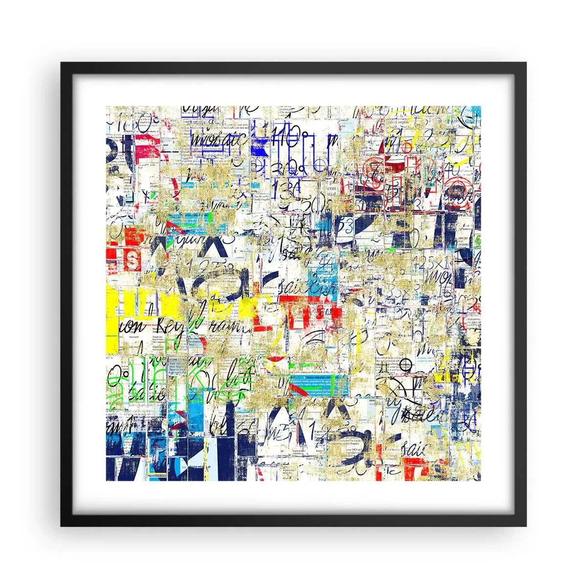 Poster in einem schwarzem Rahmen - Es freut einfach die Augen - 50x50 cm