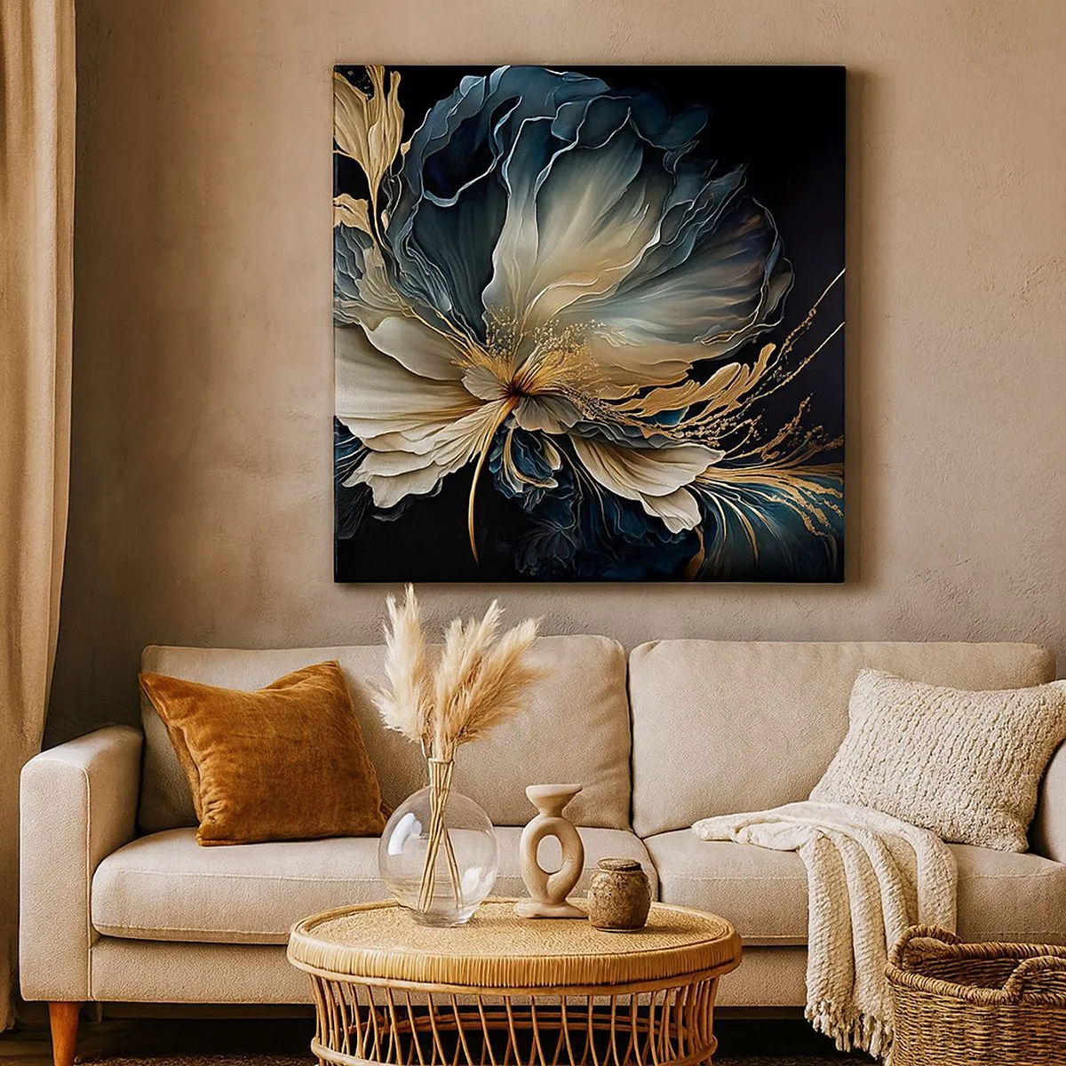 Bild auf Leinwand - Leinwandbild - Märchenhafte Farnblume - 30x30 cm