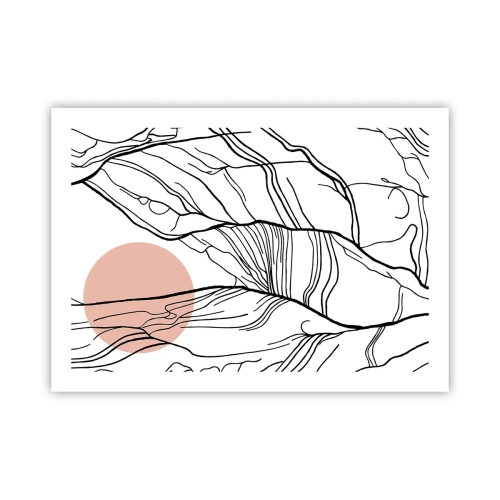 Poster - In einem Netz aus Zweigen - 70x50 cm