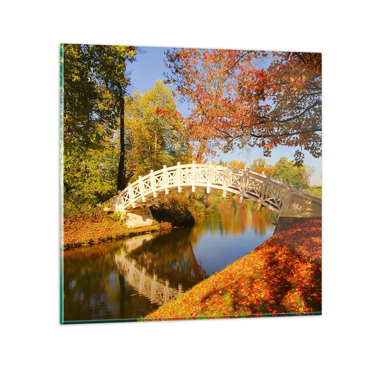Glasbild - Bild auf glas - Auf der weißen Seufzerbrücke - 70x70 cm