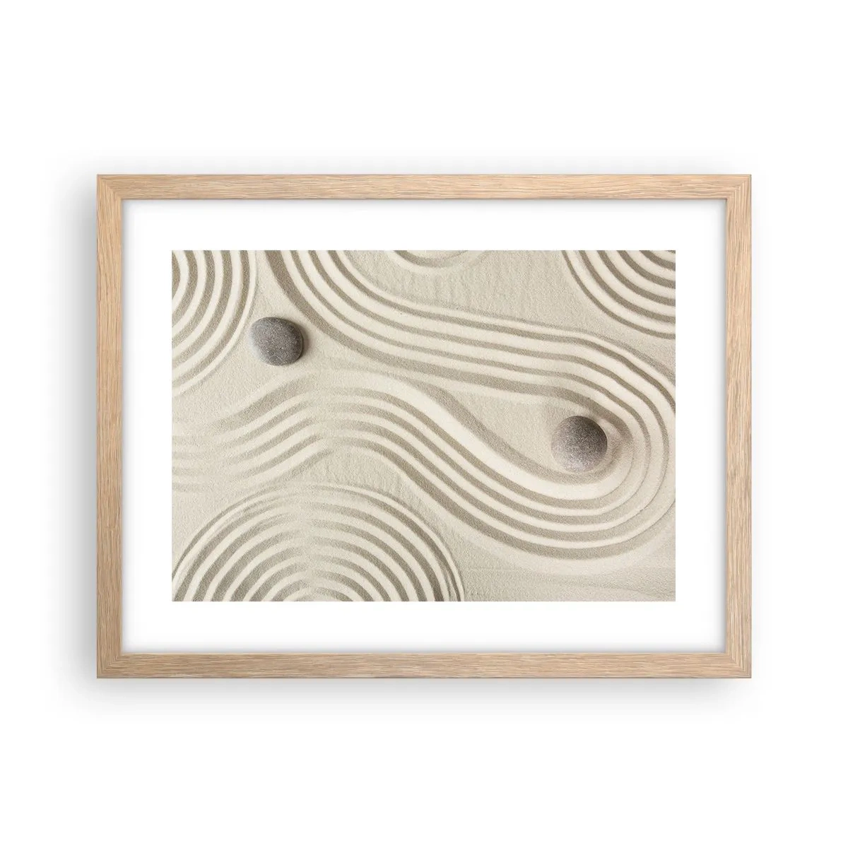 Poster in einem Rahmen aus heller Eiche - Ein Hauch von Wärme - 40x30 cm