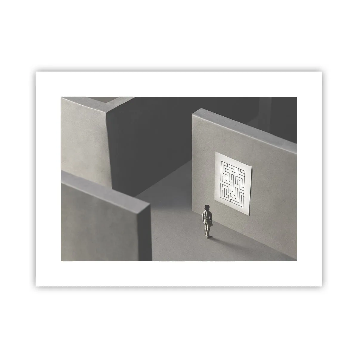 Poster - Aber wo bin ich? - 40x30 cm