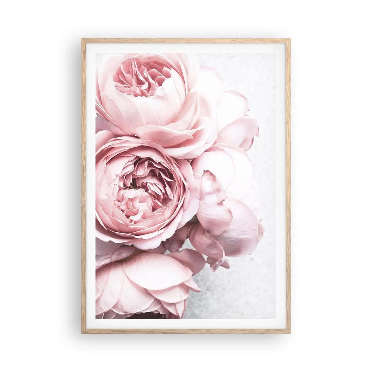 Poster in einem Rahmen aus heller Eiche - Für Romantiker - 70x100 cm