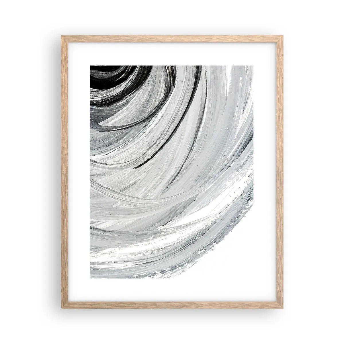 Poster in einem Rahmen aus heller Eiche - Orbitale Komposition - 40x50 cm