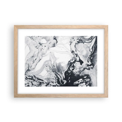 Poster in einem Rahmen aus heller Eiche - Das Innere der Erde - 40x30 cm