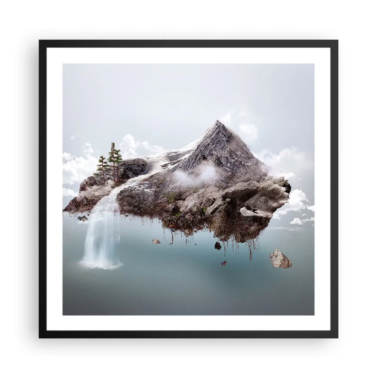 Poster in einem schwarzem Rahmen - Mit dem Auge eines Surrealisten - 60x60 cm