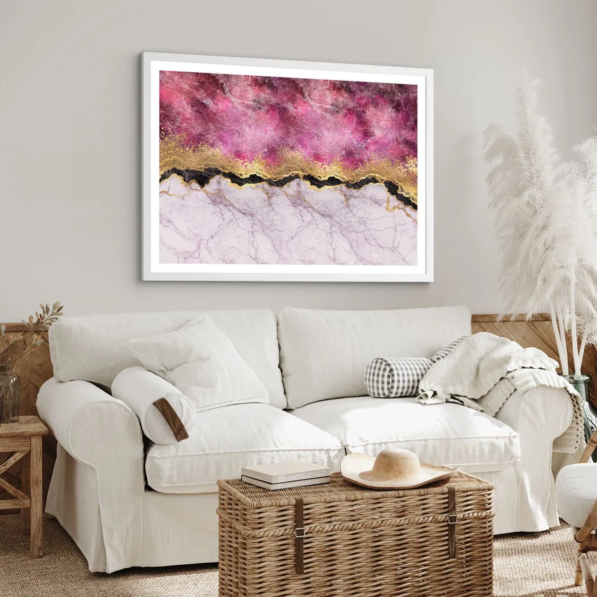 Poster in einem weißen Rahmen - An der Grenze - 40x30 cm