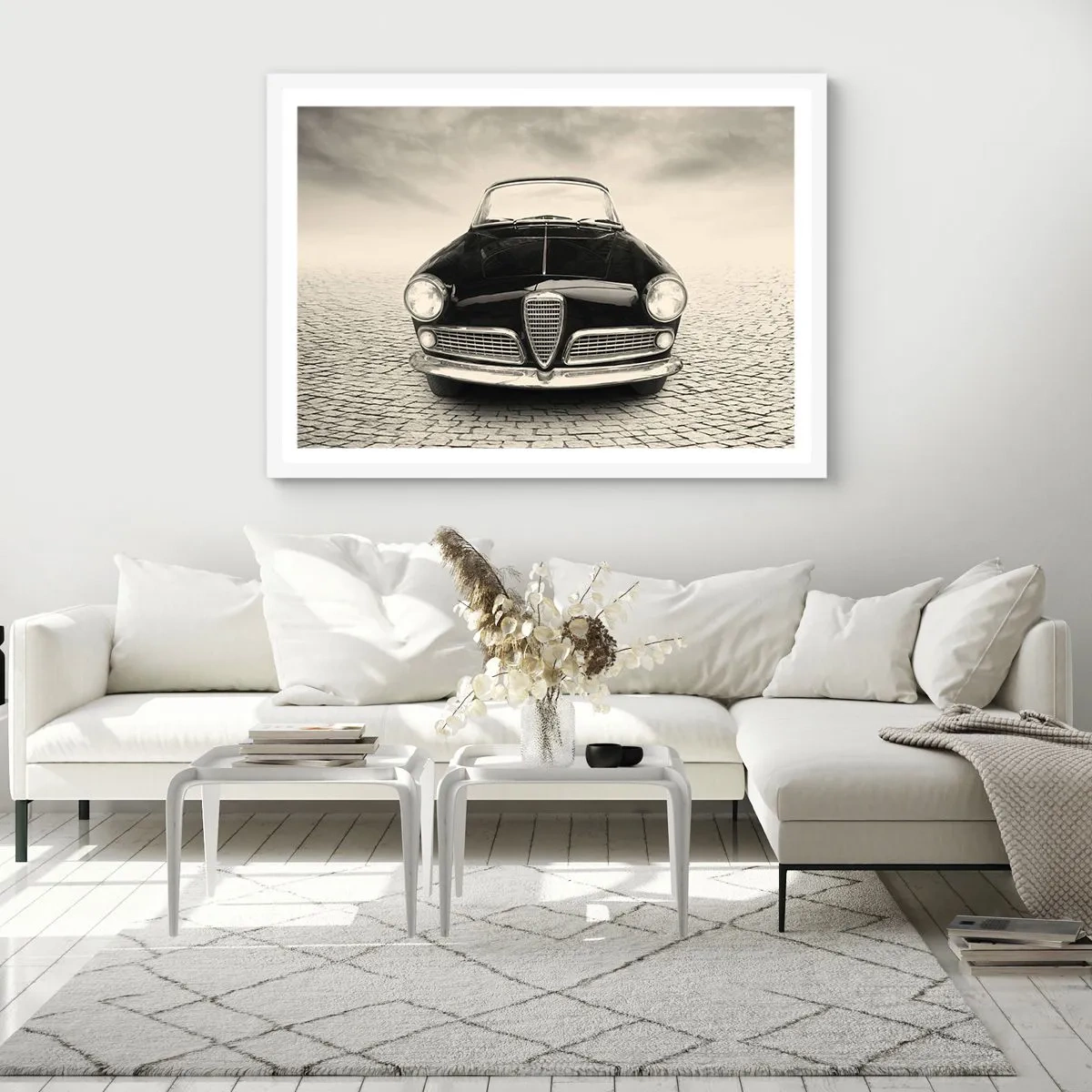 Poster in einem weißen Rahmen - Man muss mich einfach lieben - 100x70 cm