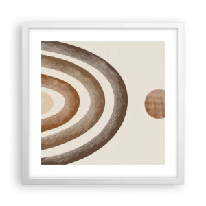 Poster in einem weißen Rahmen - In einer weit entfernten Galaxie - 40x40 cm