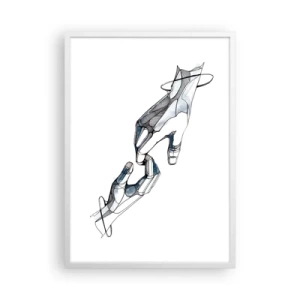 Poster in einem weißen Rahmen - Eine gute Geste - 50x70 cm