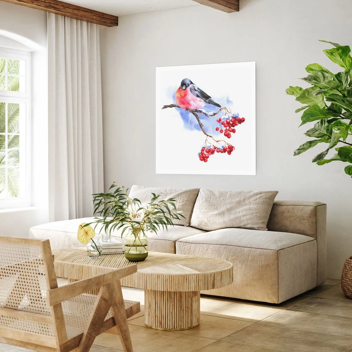 Poster - Winter in Farbe - 50x50 cm