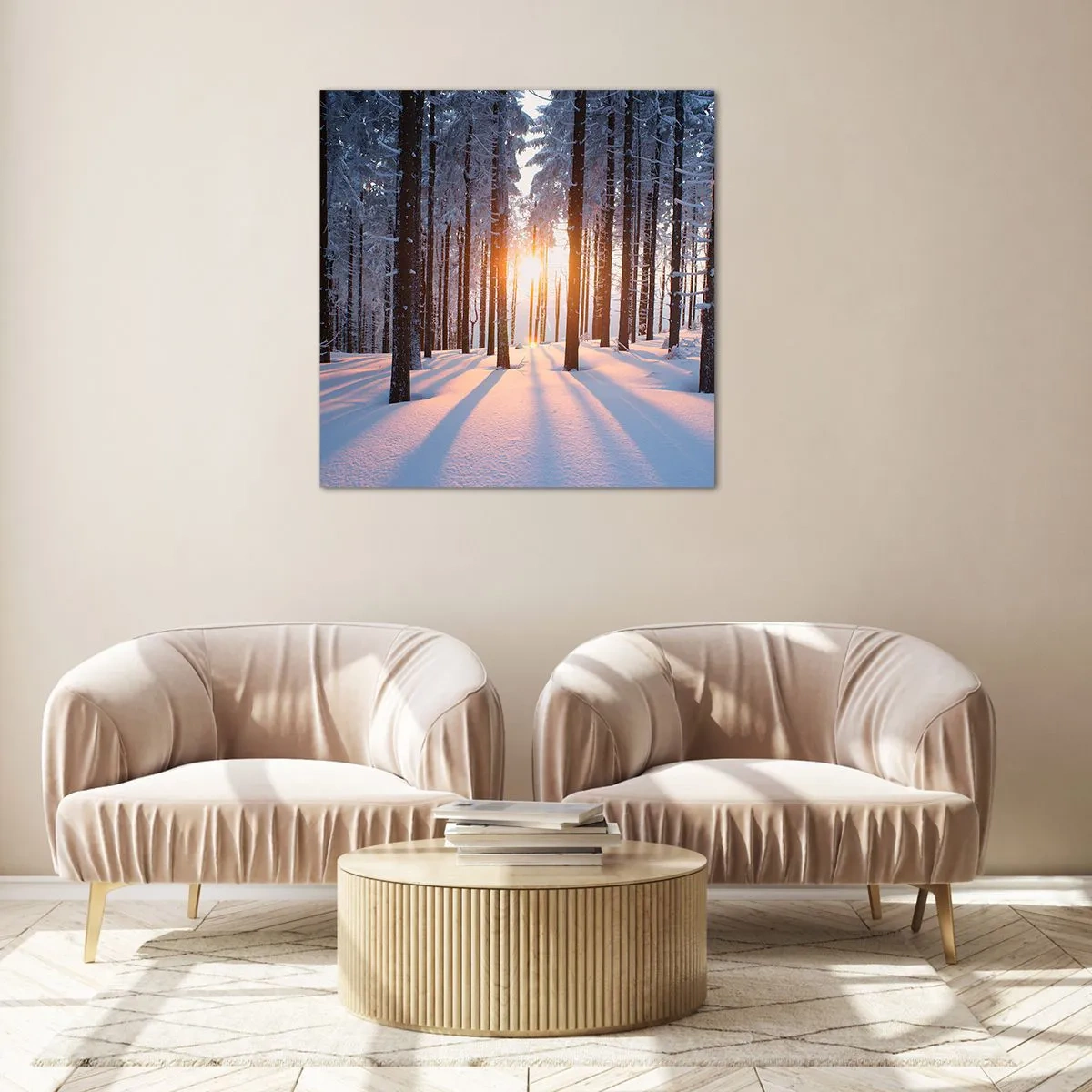 Glasbild - Bild auf glas - Ganz klar schwarz auf weiß - 50x50 cm