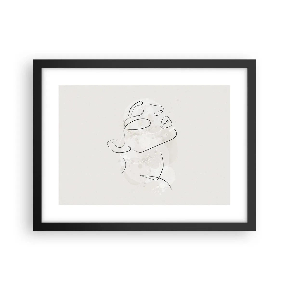 Poster in einem schwarzem Rahmen - Die Umrisse eines Traums - 40x30 cm