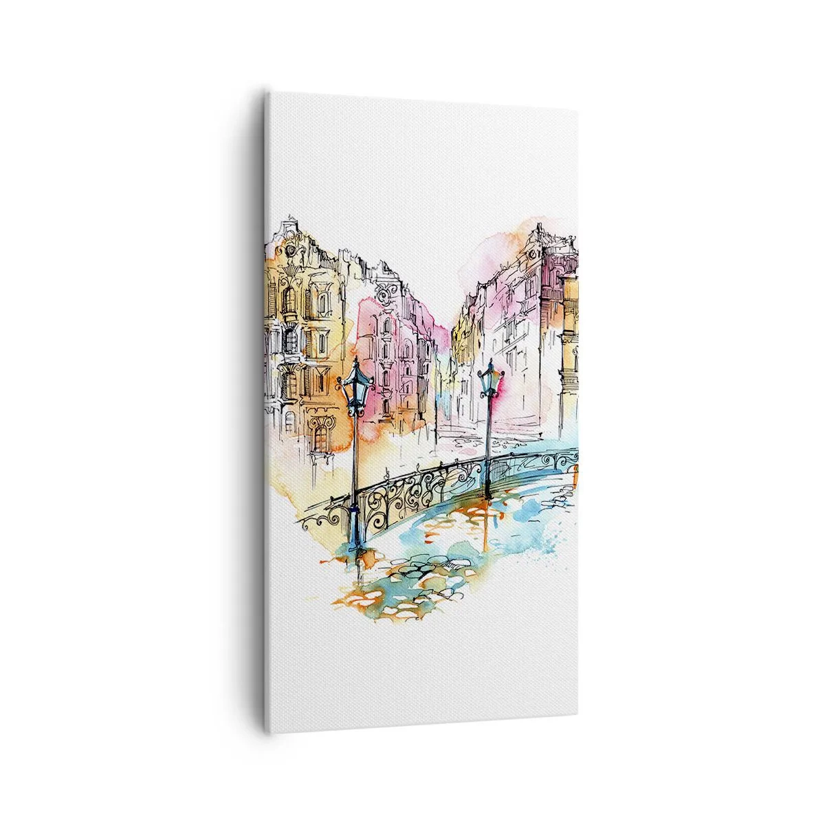 Bild auf Leinwand - Leinwandbild - Das Herz der Stadt - 55x100 cm