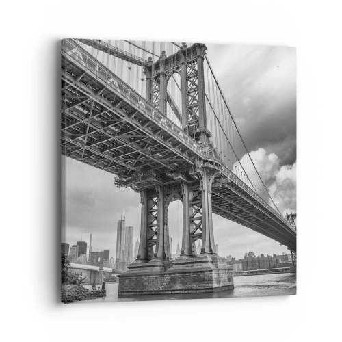 Bild auf Leinwand - Leinwandbild - Ins Herz der Stadt - 40x40 cm