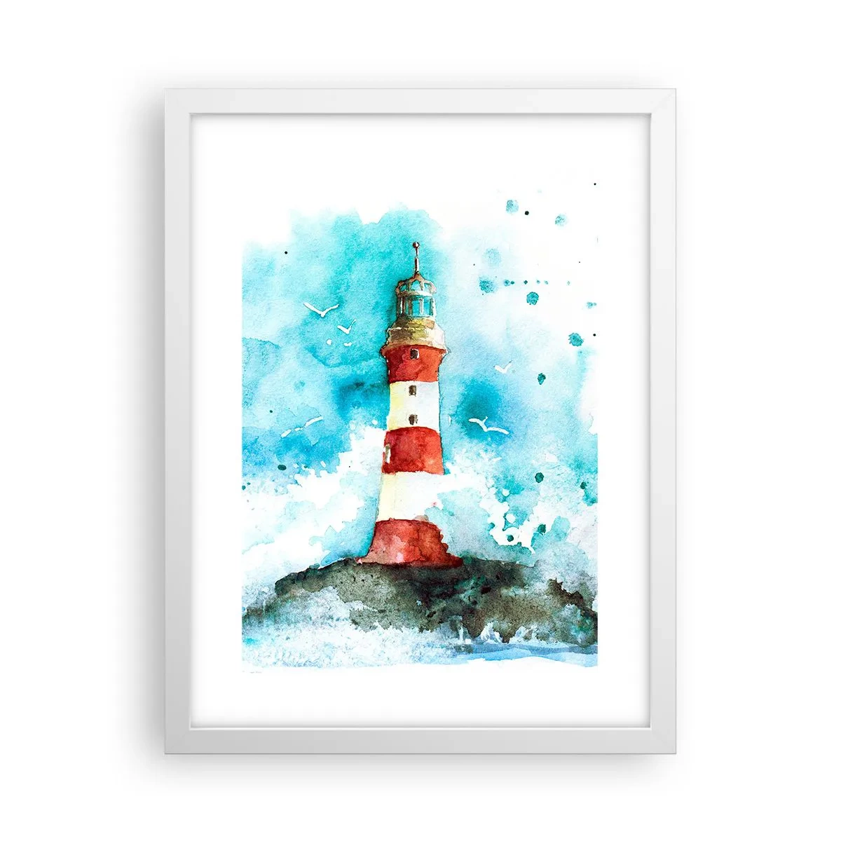 Poster in einem weißen Rahmen - Einheit der Elemente - 30x40 cm