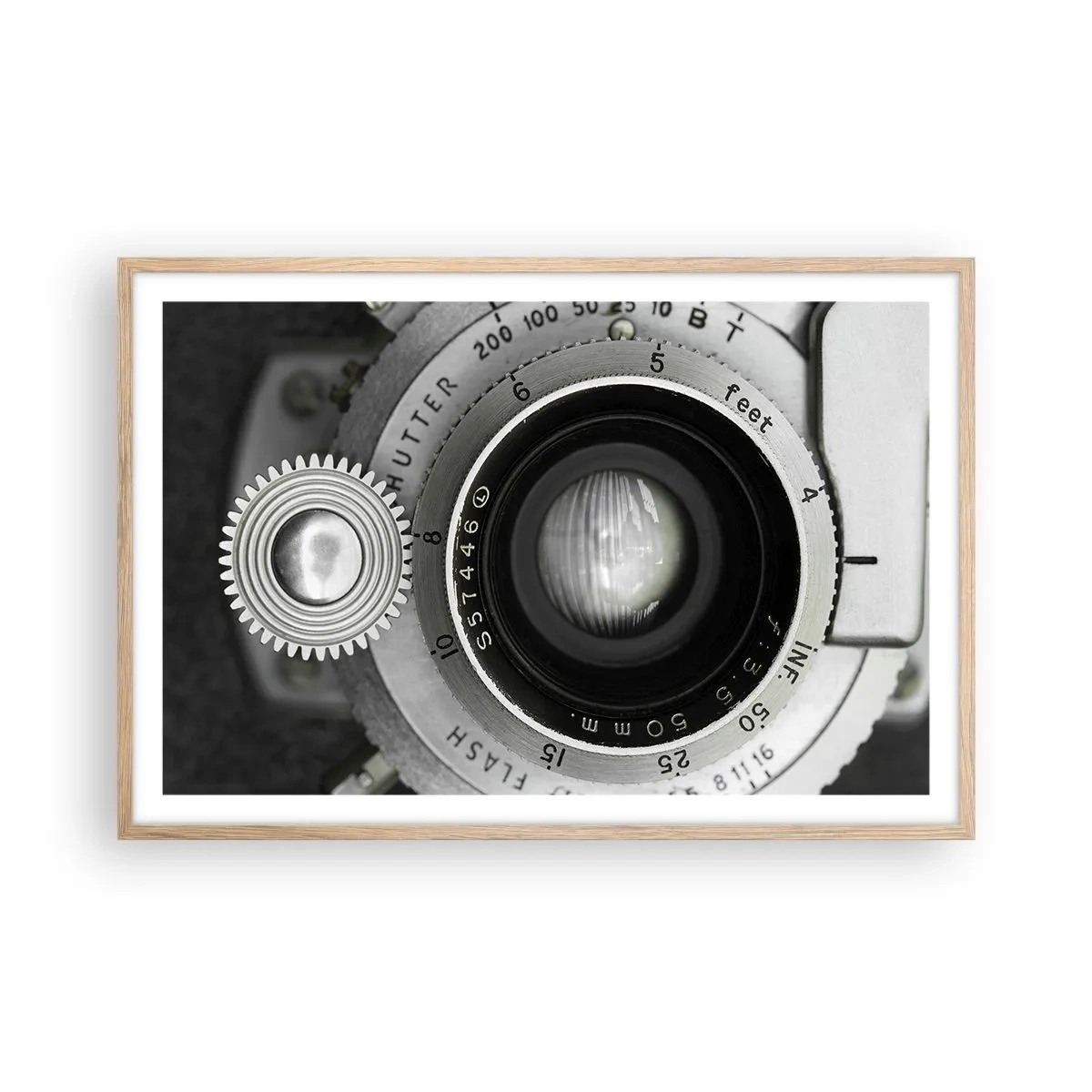 Poster in einem Rahmen aus heller Eiche - Eine Story über Hollywood - 91x61 cm