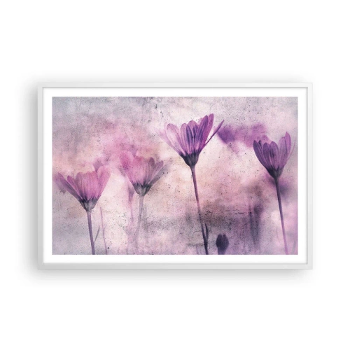 Poster in einem weißen Rahmen - Ein Blumentraum - 91x61 cm