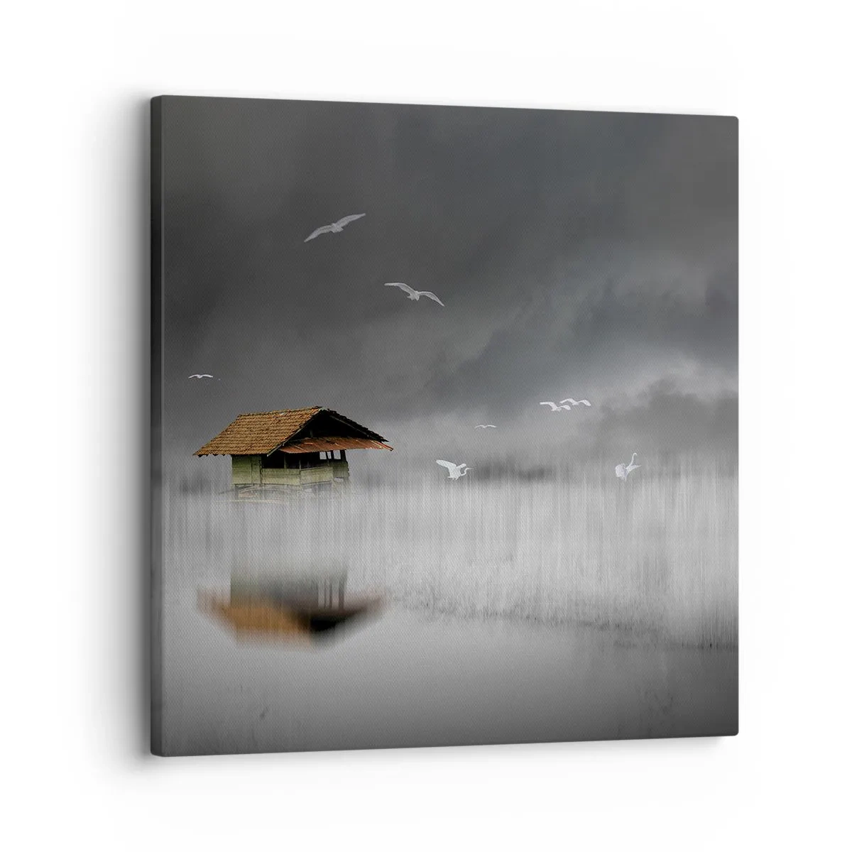 Bild auf Leinwand - Leinwandbild - Schutz vor Regen - 30x30 cm