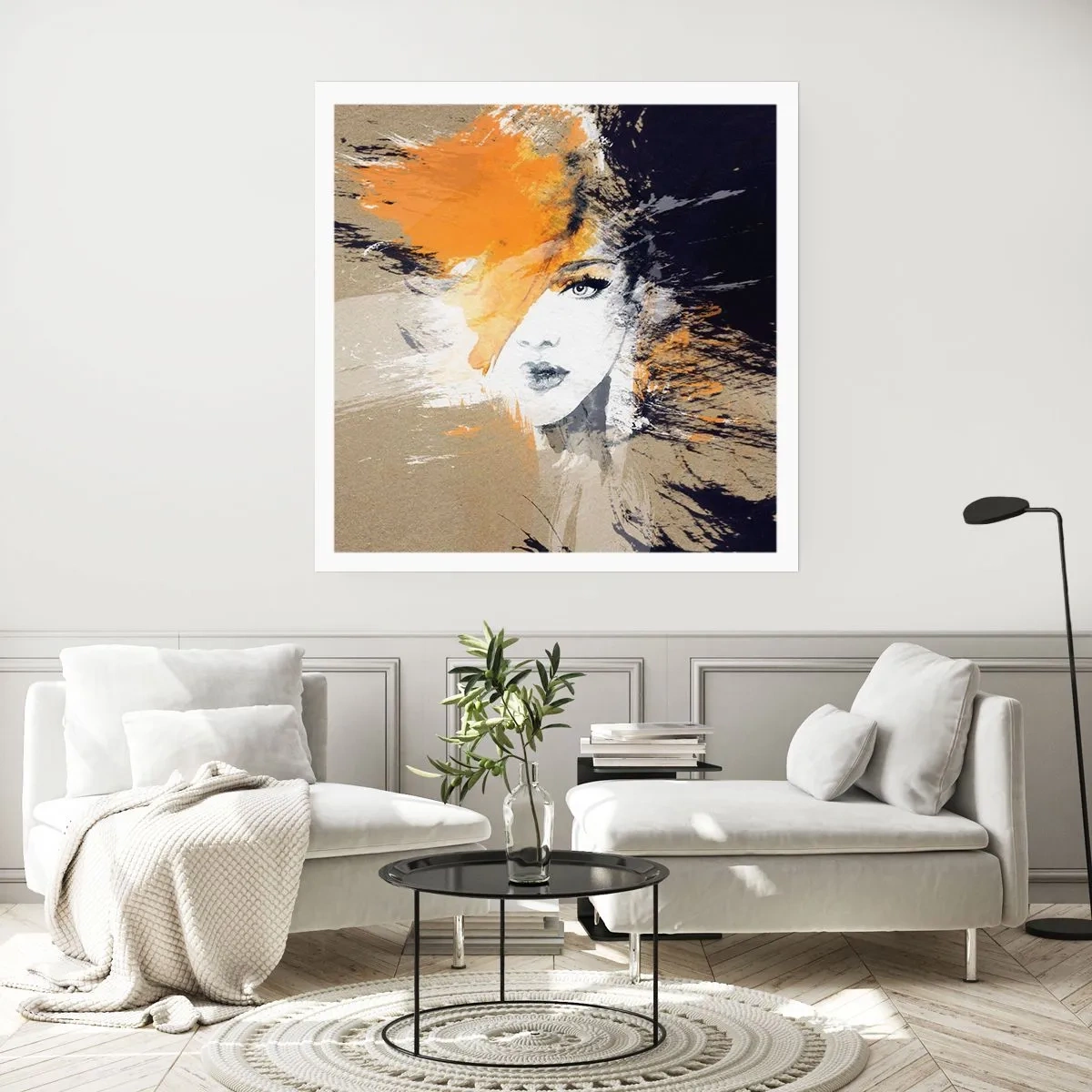 Poster - Und es ist Licht - 40x40 cm