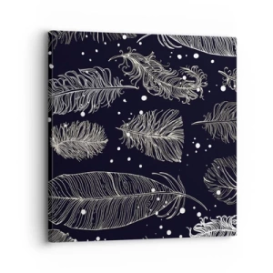 Bild auf Leinwand - Leinwandbild - Gefiederte Spitze - 30x30 cm