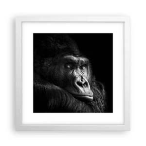 Poster in einem weißen Rahmen - Und was guckst du so? - 30x30 cm