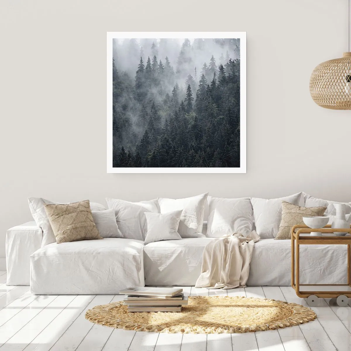 Poster - Walddämmerung - 40x40 cm