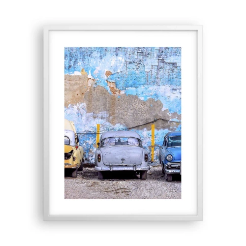 Poster in einem weißen Rahmen - Treffen der Veteranen - 40x50 cm