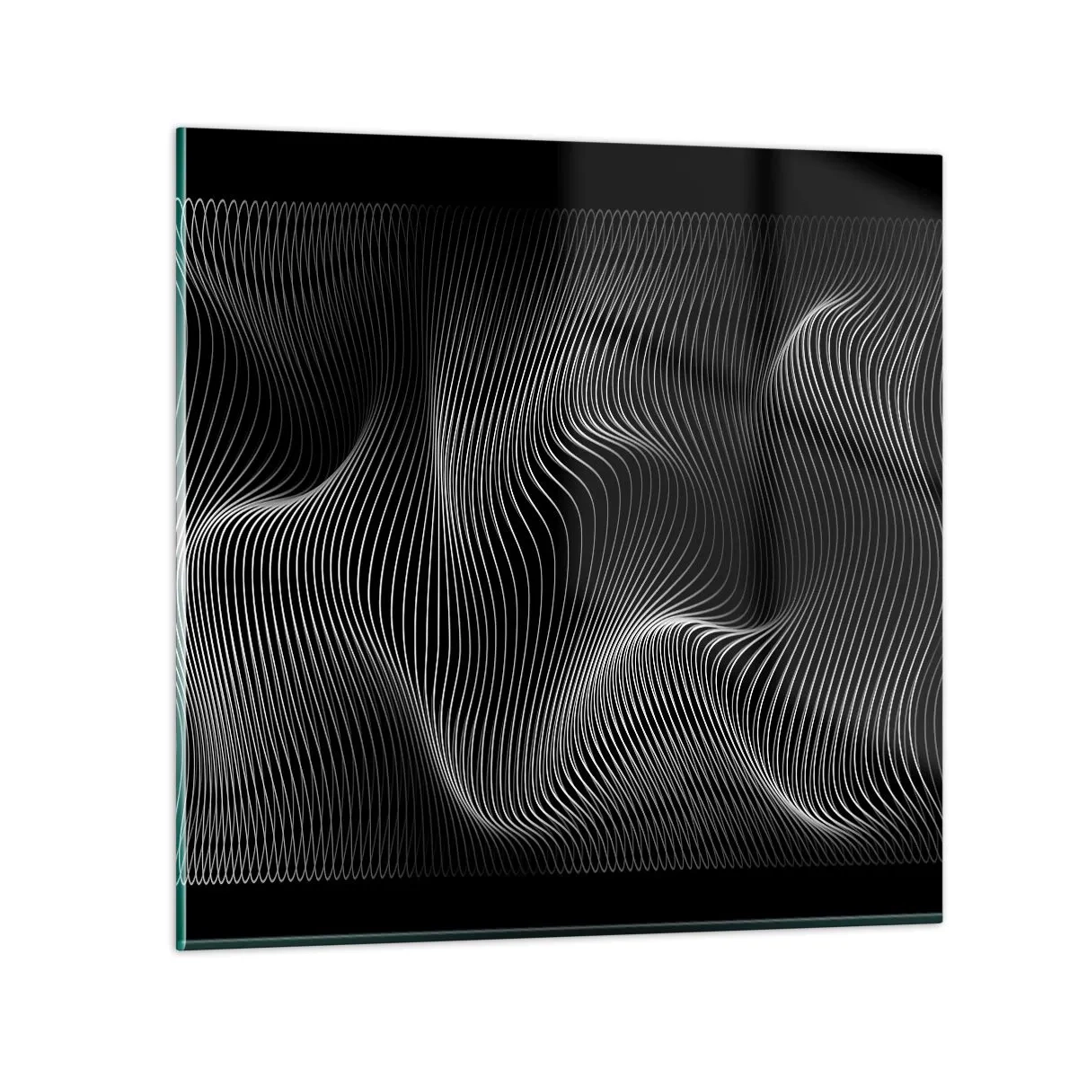 Glasbild - Bild auf glas - Lichttanz im Raum - 30x30 cm
