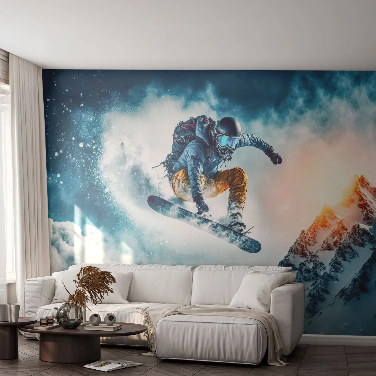 Fototapete Standard Eco - Extreme Emotionen - Snowboarden, Sport, Winter - 300x210 cm
