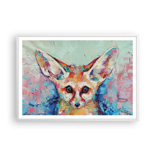 Poster in einem weißen Rahmen - Bist du bereit für mich? - 100x70 cm