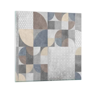 Glasbild - Bild auf glas - Keramische Fantasie - 30x30 cm