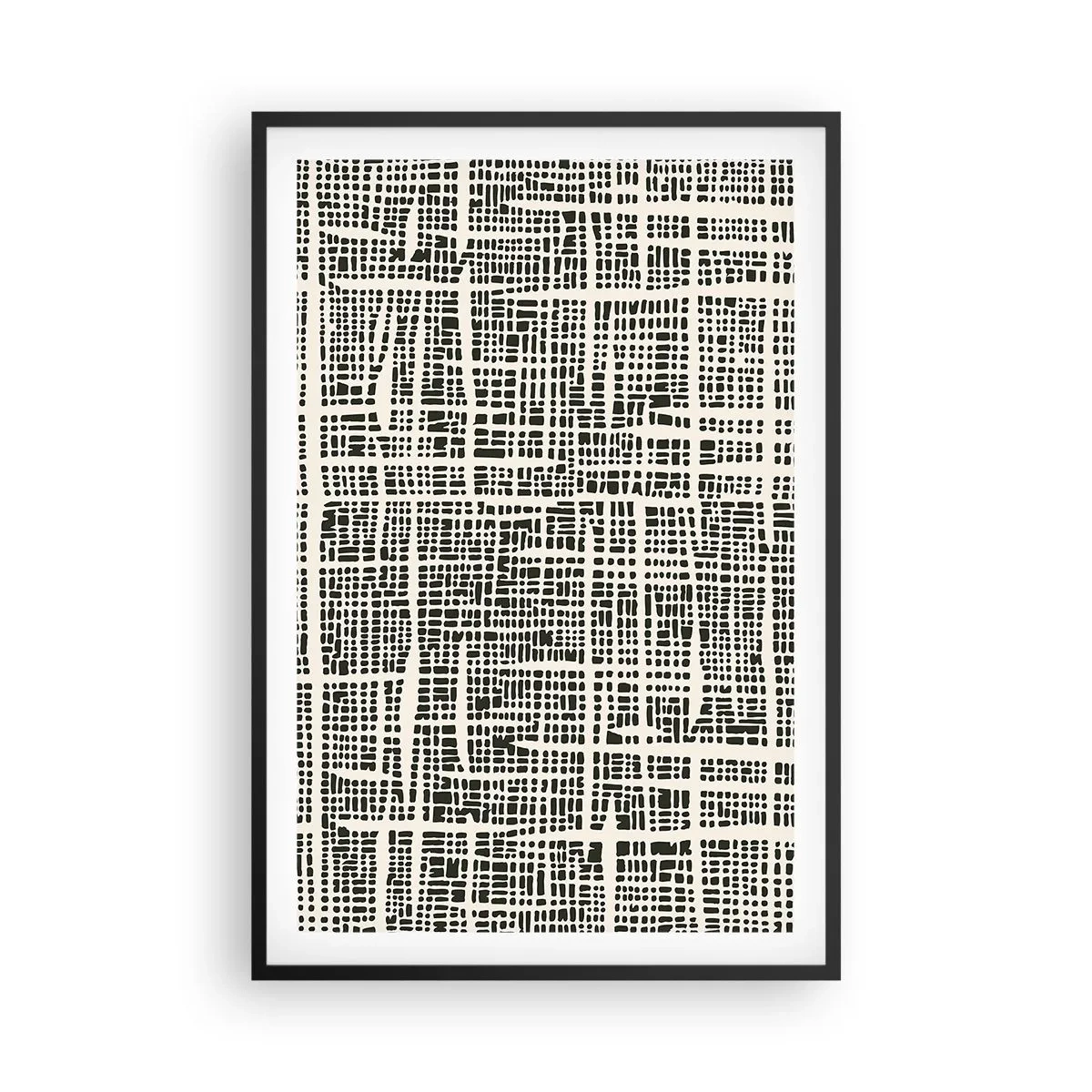 Poster in einem schwarzem Rahmen - Gewebte Komposition - 61x91 cm
