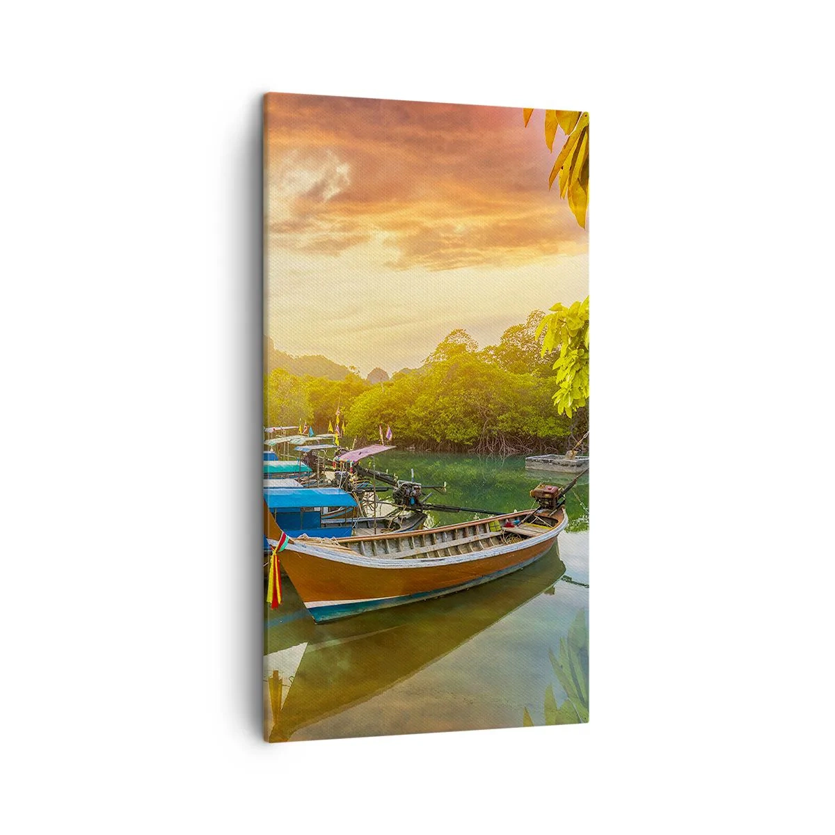 Bild auf Leinwand - Leinwandbild - Vor einem anstrengenden Tag - 45x80 cm