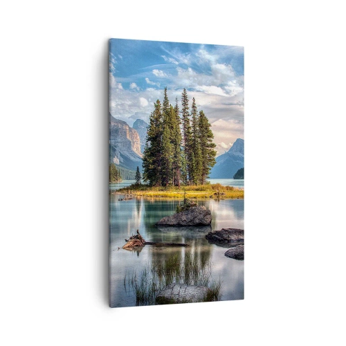 Bild auf Leinwand - Leinwandbild - An dem tollen und sauberen Wasser ... - 45x80 cm