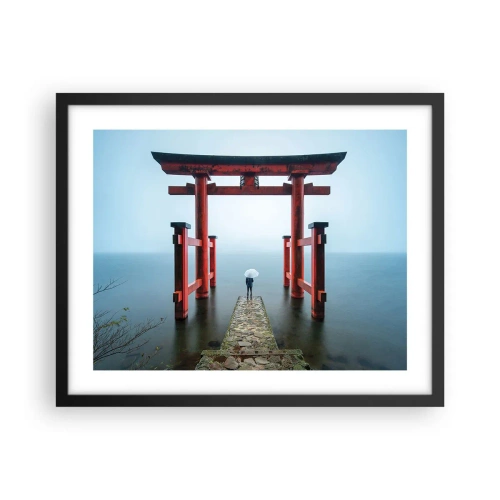 Poster in einem schwarzem Rahmen - Japanische Träumerei - 50x40 cm